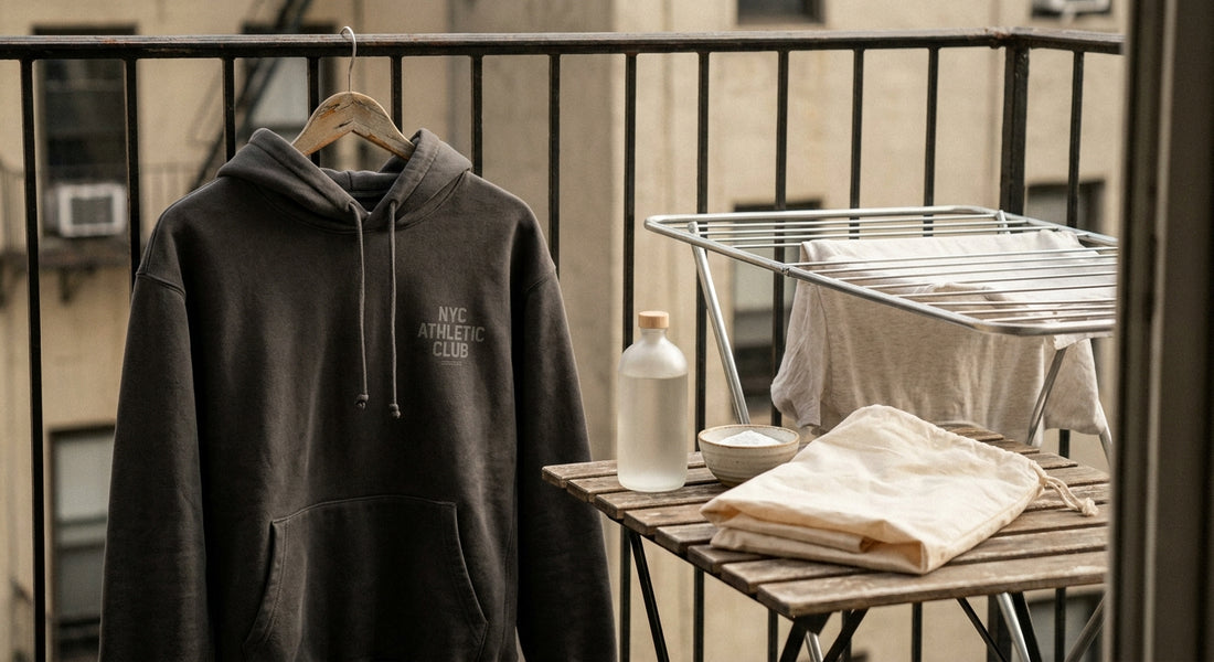 Hoodie riecht nach Schweiß: Was wirklich hilft (ohne Hygienespüler‑Mythen & ohne Print-Schäden)